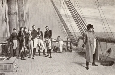 Napoleon (1769-1821) an Bord der Bellerophon